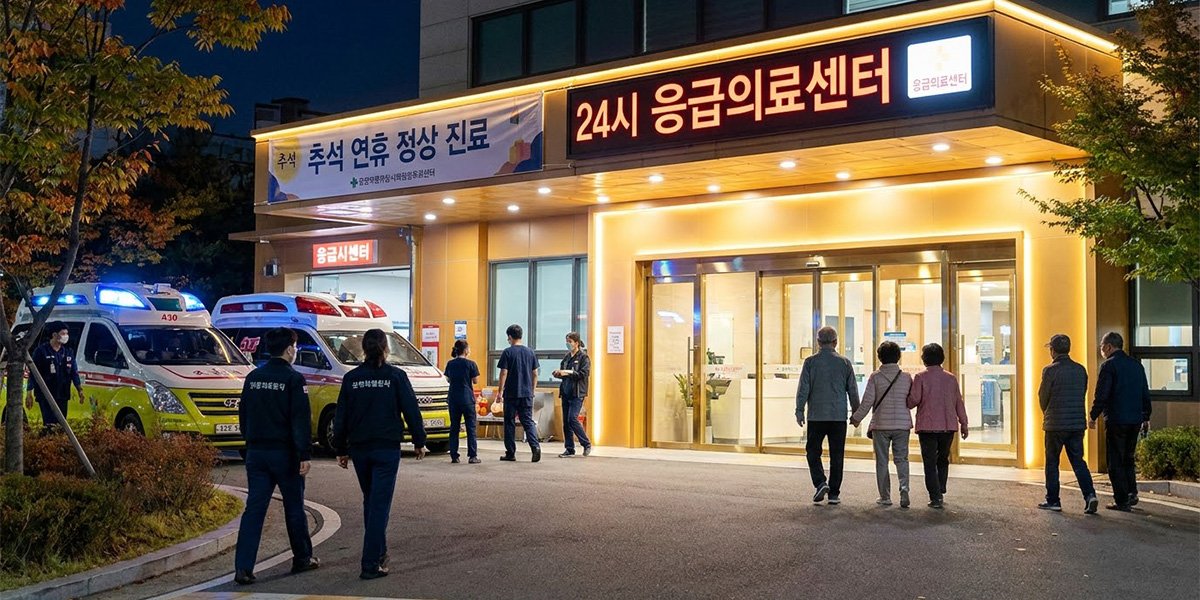 추석 연휴에도 24시간 운영되는 국내 응급의료기관 응급실