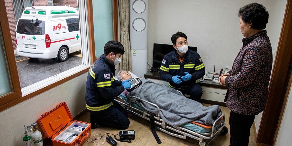 추석 연휴 중증 증상 환자를 이송하기 위해 출동한 119 구급대