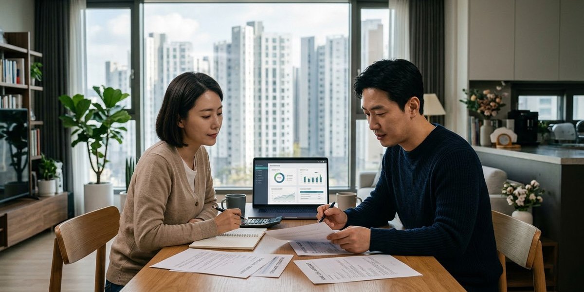 기준금리 인상 이후 주택담보대출과 가계 이자 부담을 확인하는 모습
