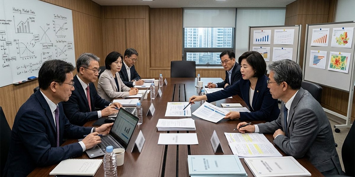 2026년 세제개편안 수정 내용을 검토하는 정부 세제정책 회의 모습